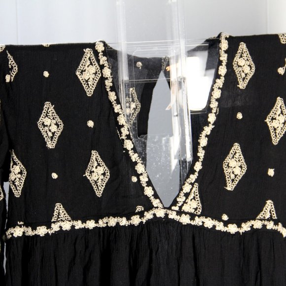 FREE PEOPLE EMBROIDERED TUNIC TOP - Picture 4 of 14